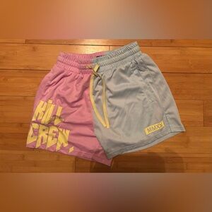 Kill Crew Pink and Blue Graphic Shorts